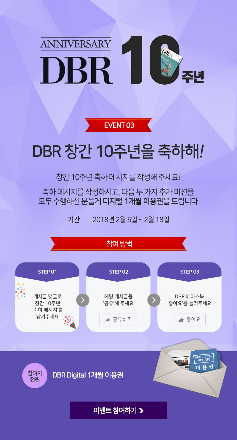 dbr 창간 10주년 이벤트3